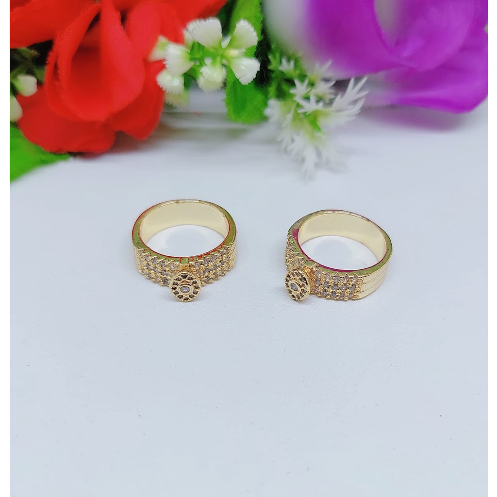 Cincin xuping permata lapis emas perhiasan fashion0448-0450