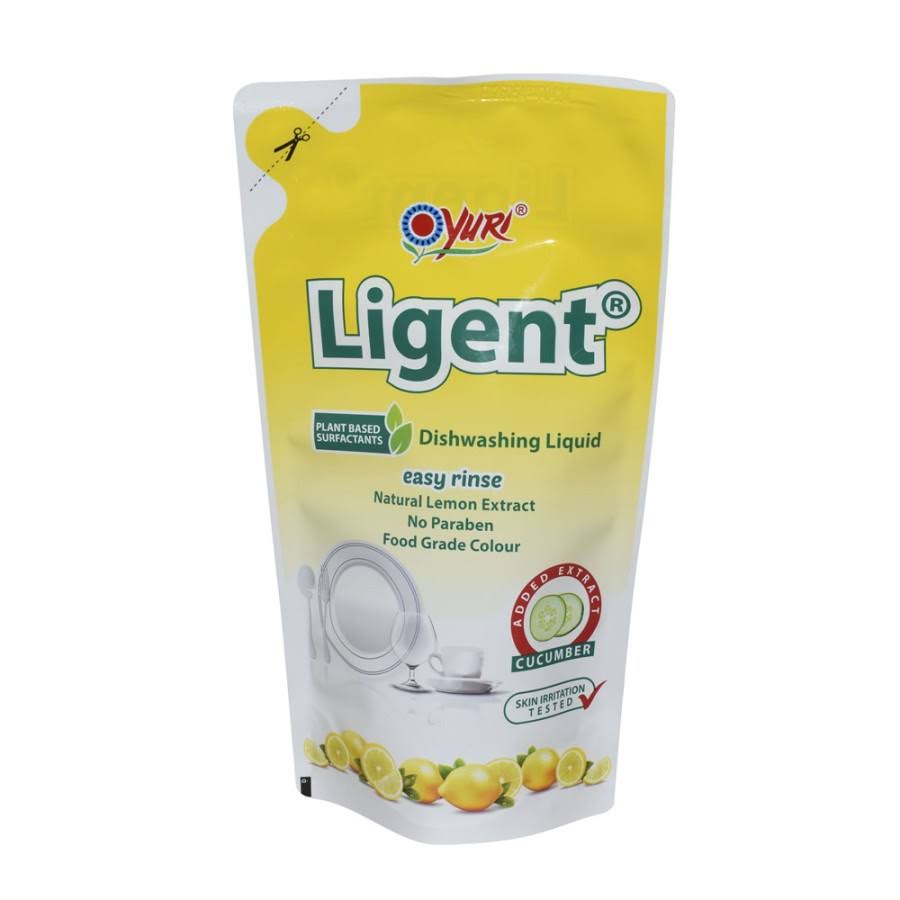 Yuri Ligent Dishwashing Liquid 600ml - Sabun Cuci Piring