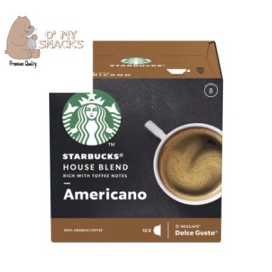 

Nescafe Dolce Gusto Starbucks Coffee Capsules Americano (House Blend)
