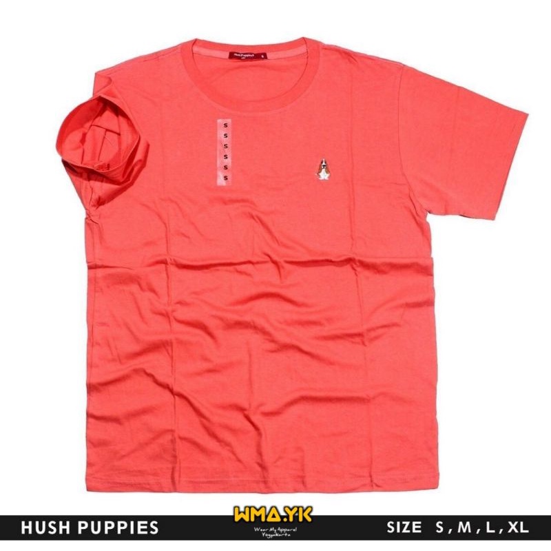 Kaos branded Hush Puppies original Basic Logo Baju pria dan wanita