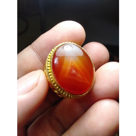 akik sulaiman motif kantong semar TANPA RING