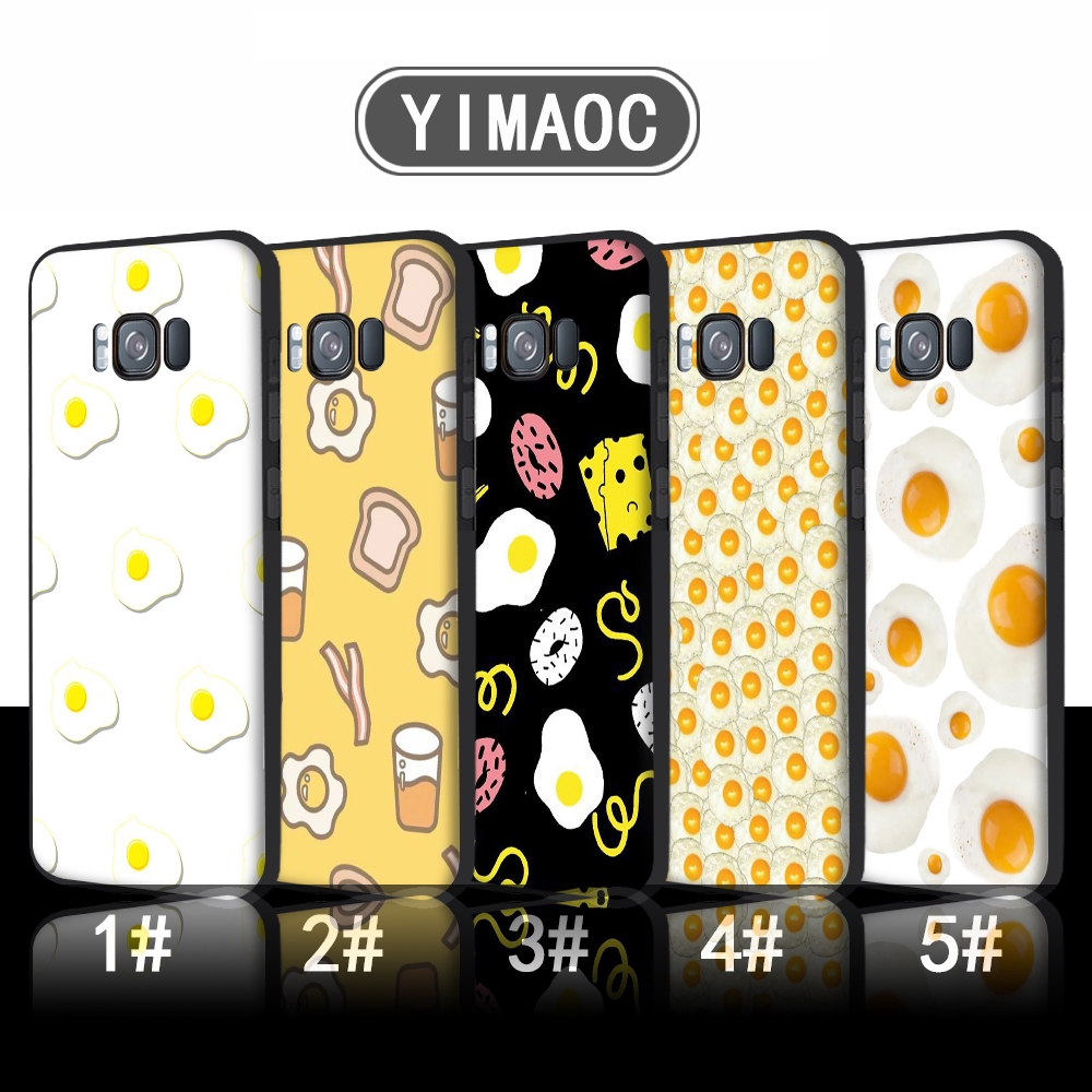 Soft Case Motif Telur Goreng Lucu Untuk Samsung S6 S7 Edge S8 S9