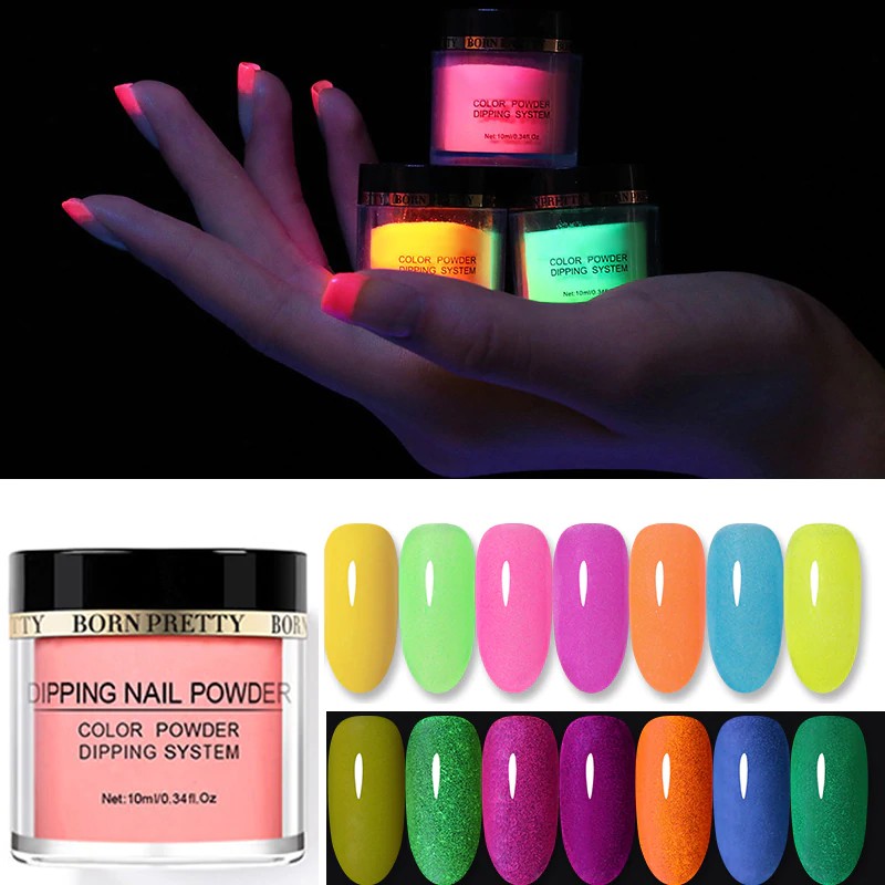 fluorescent nail powder