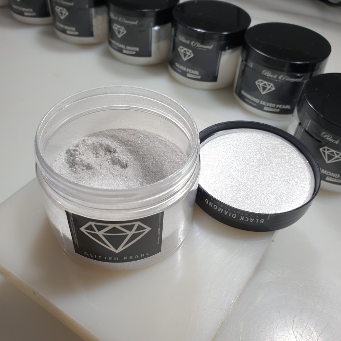 

PIGMENT MICA POWDER 5 GR BLACK DIAMOND GLITTER PEARL