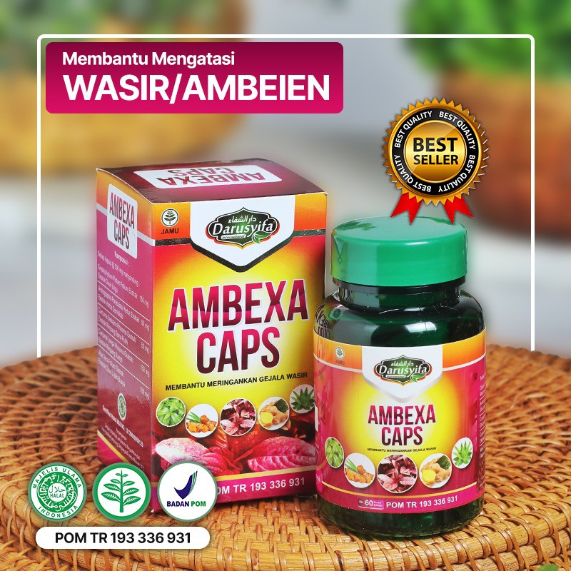 AMBEXA CAPS obat wasir / Ambeien obat wasir ampuh stadium 3 4 tanpa operasi herbal ibu hamil ori