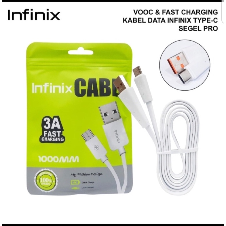 Kabel Data Infinix 3A Fast Charging v8/Micro. Type -C