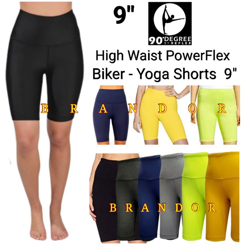 DGSH01 - HIGH WAIST BIKER - YOGA PANTS 9&quot; By DEGREE