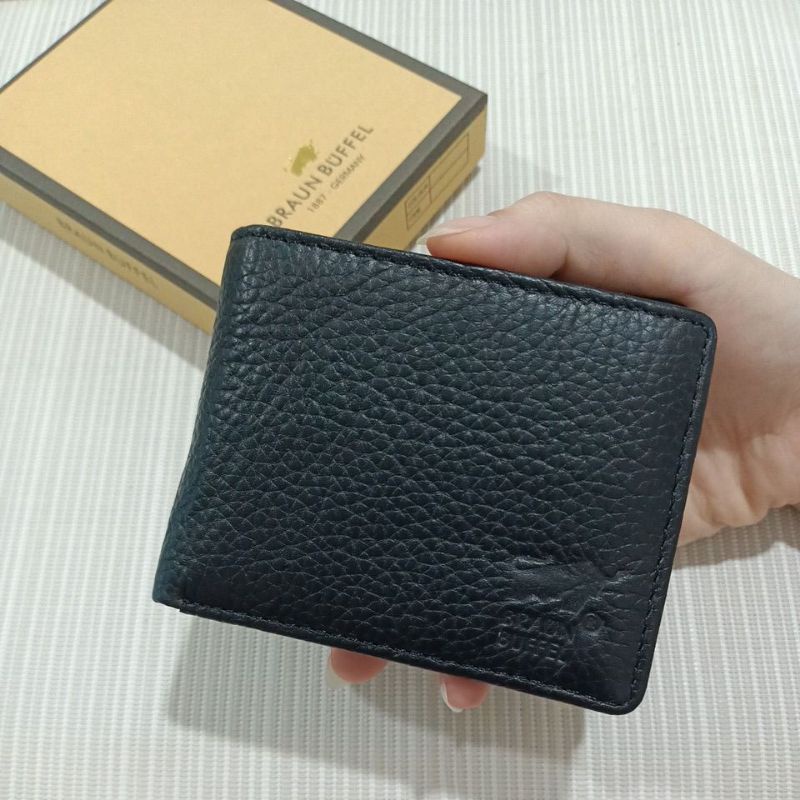 Dompet kulit pria ukuran mini kulit asli + box