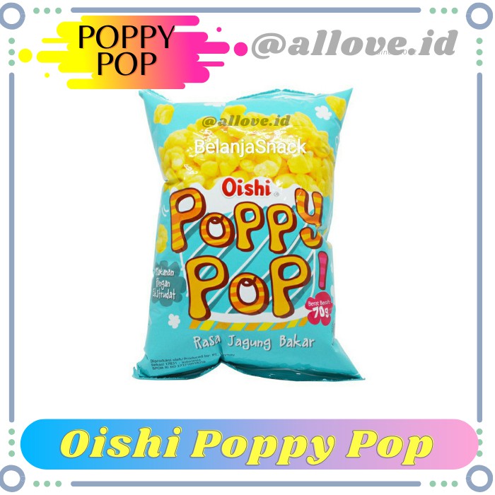 

Oishi Snack Poppy Pop Jagung Bakar 70 Gr