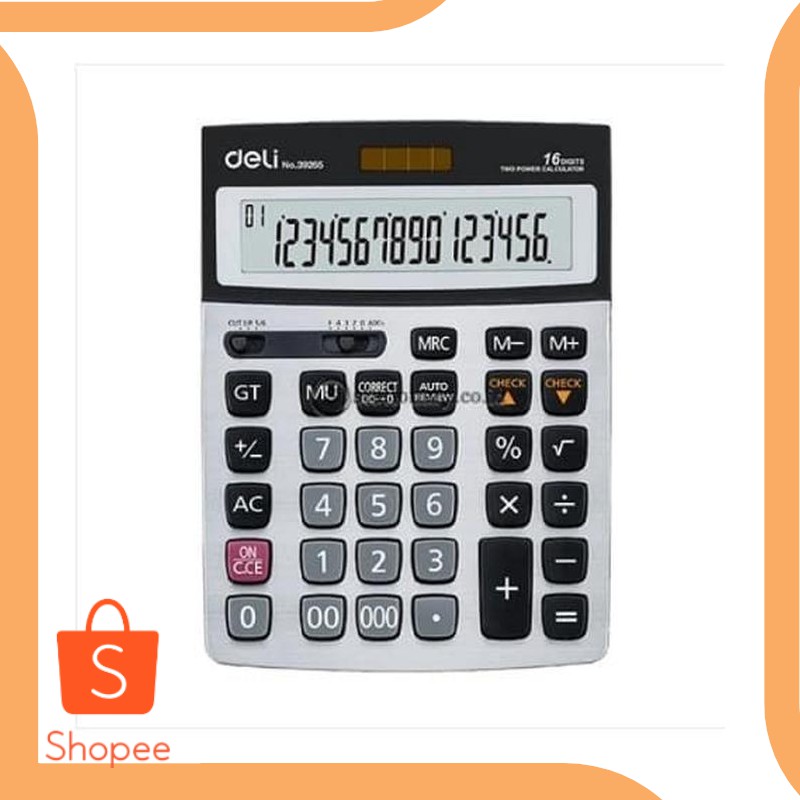 

Promo sparepart Deli Calculator Check Correct 16 Digits Metal WE39265 19DEZ Limited