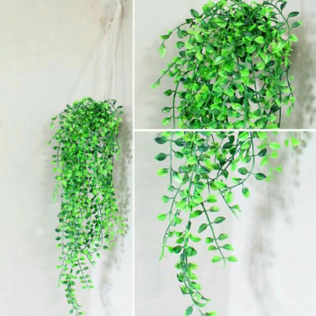 Daun artificial rambat gantung dan pot merambat