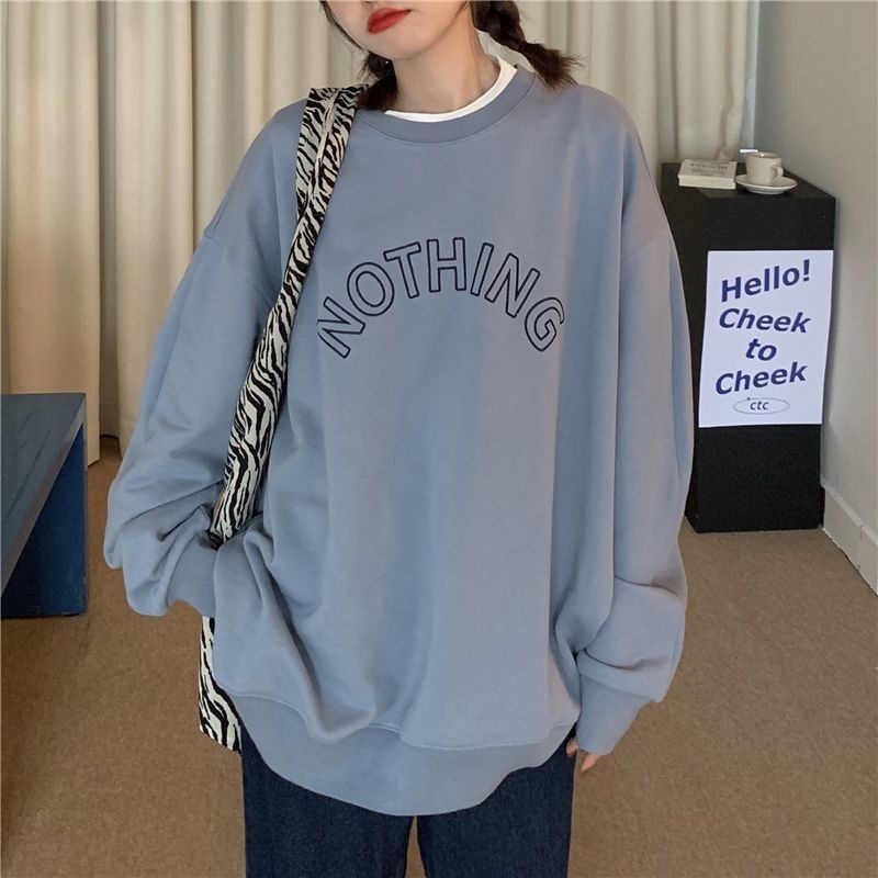 TERBARU Premium Nothing Sweater Wanita Oversize - Switer Oblong Kekinian-4