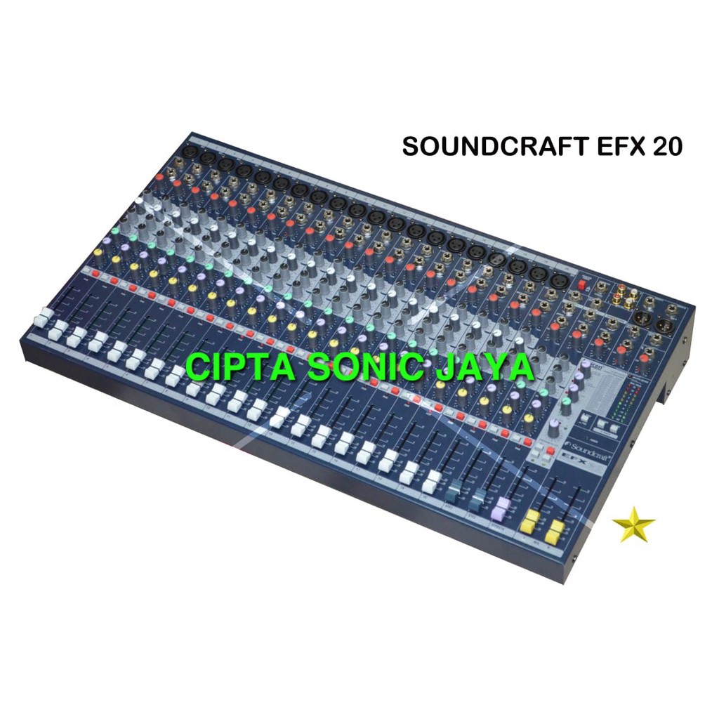 mixer Soundcraft EFX 20. Full 20 Chanel EFX20