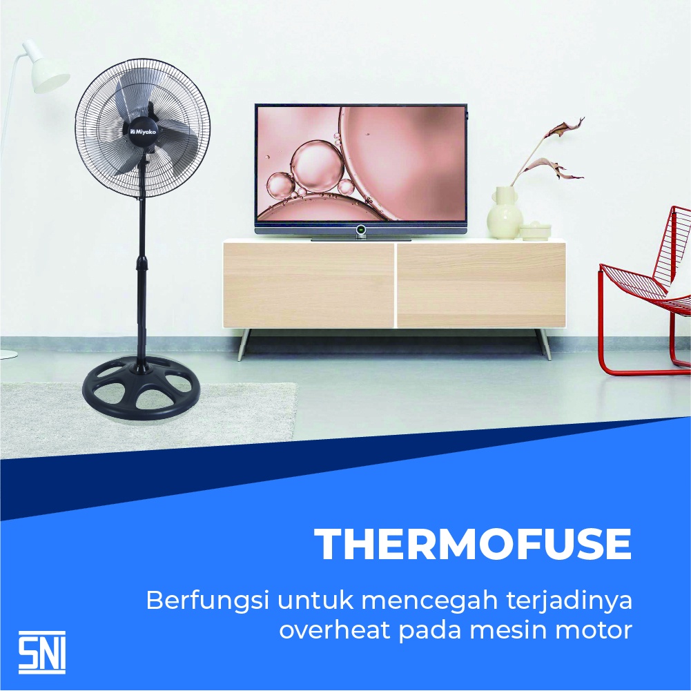 Miyako Stand Fan Besi 18&quot; KSB-18 Industrial Fan Kipas Angin Berdiri Miyako KSB18 18 Inch