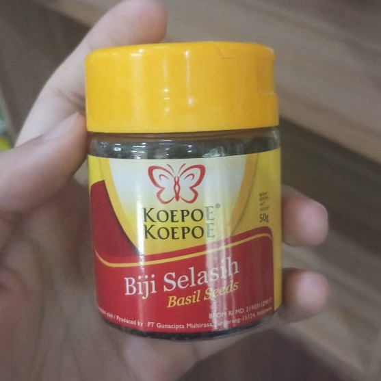 BIJI SELASIH KOEPOE KOEPOE 50 Gr / BASIL SEED