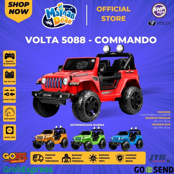 Mainan Mobil Aki Anak Jeep Commando SHP Volta 5088