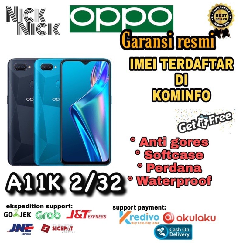PROMO Cuci Gudang HP Oppo A11K 2/32 Garans Resmi