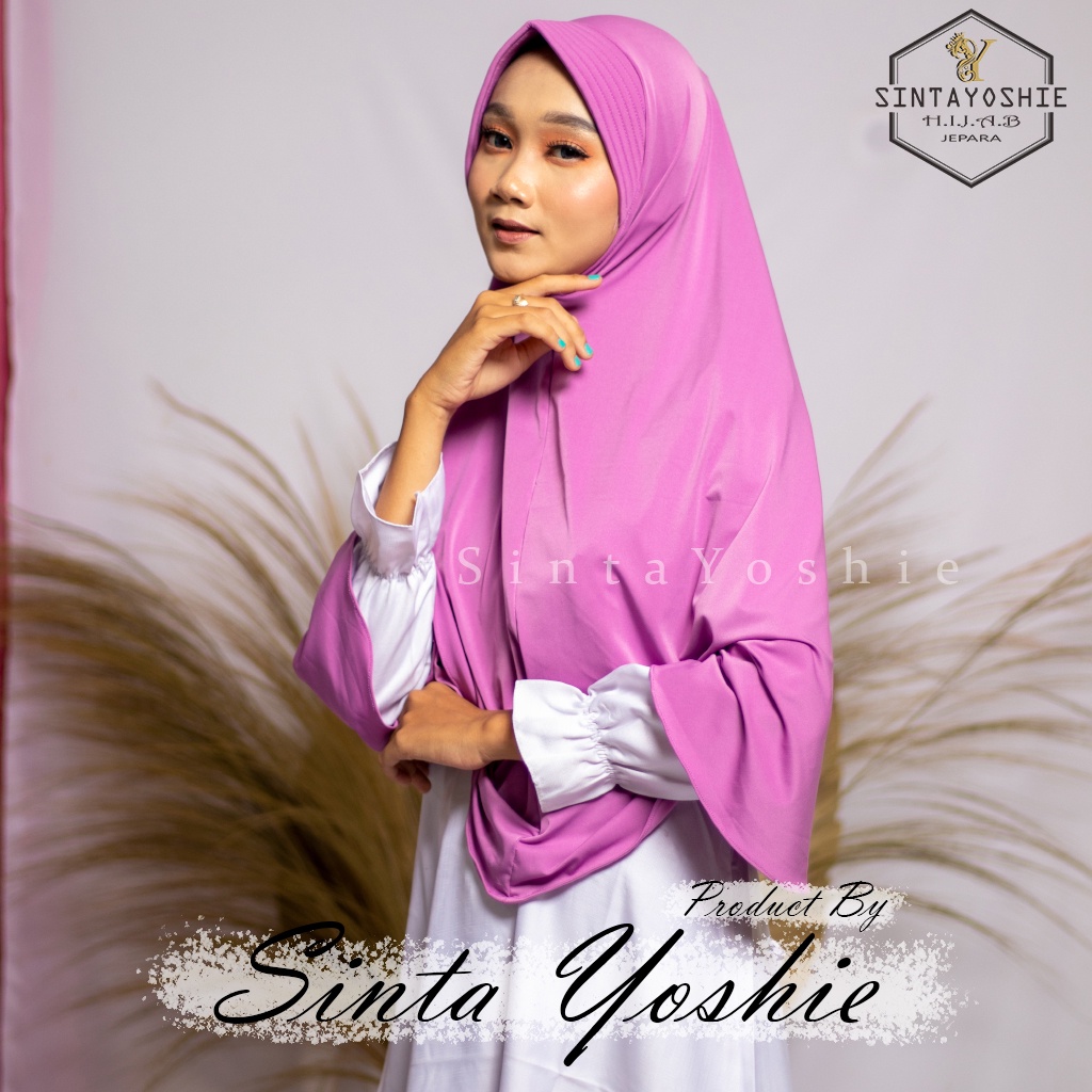 [COD] SintaYoshie -Kerudung Bergo Jersey Pet Jilbab Instan Jersey Jumbo Premium