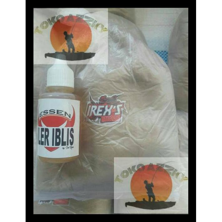 Berkualitas Umpan Pancing Galatama Lele Lemak Kuda Irexs 1Kg + Essen Iler Iblis Best Seller