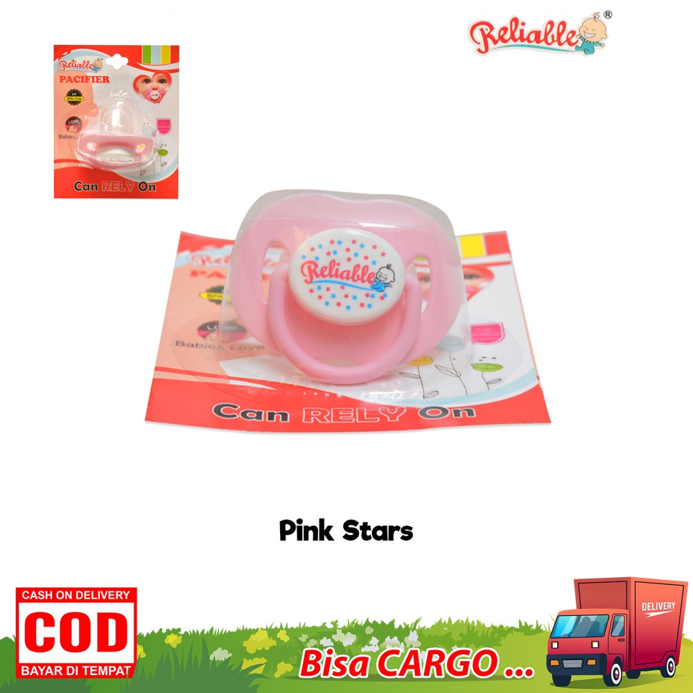 Reliable Pacifier Karakter (8807) Usia 4-8 Bulan / Empeng Bayi Silicone Karakter