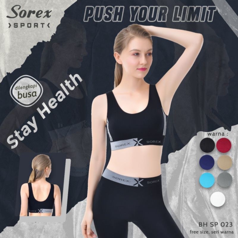 BH SENAM OLAHRAGA GYM YOGA FITNESS SOREX SPORT BRA EXCLUSIVE SP 023 STAY HEALTH