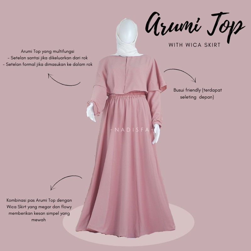 ARUMI TOP ATASAN KOMBINASI BOLERO BUSUI FRIENDLY