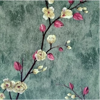 Wallpaper Sticker Dinding Motif RANTING BUNGA SAKURA