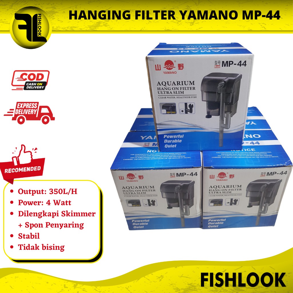 Hanging Filter Gantung Aquarium Aquascape Hang On Yamano MP 44 Skimmer