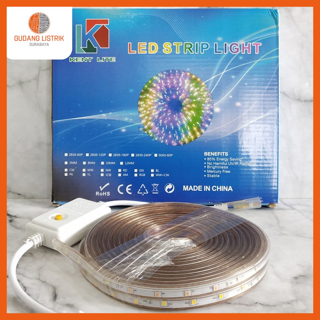 Lampu LED Strip Kentlite 2835 Rgb / Lampu Selang LED Strip Rgb 2835