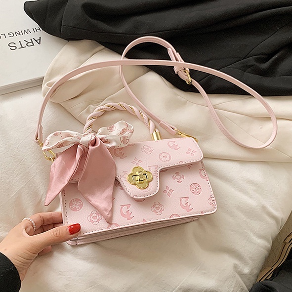 Tas Selempang Wanita fashion Unik Rantai Cantik Berkualitas Kanvas M6L9  Estetik Elegan Rajut Terbar