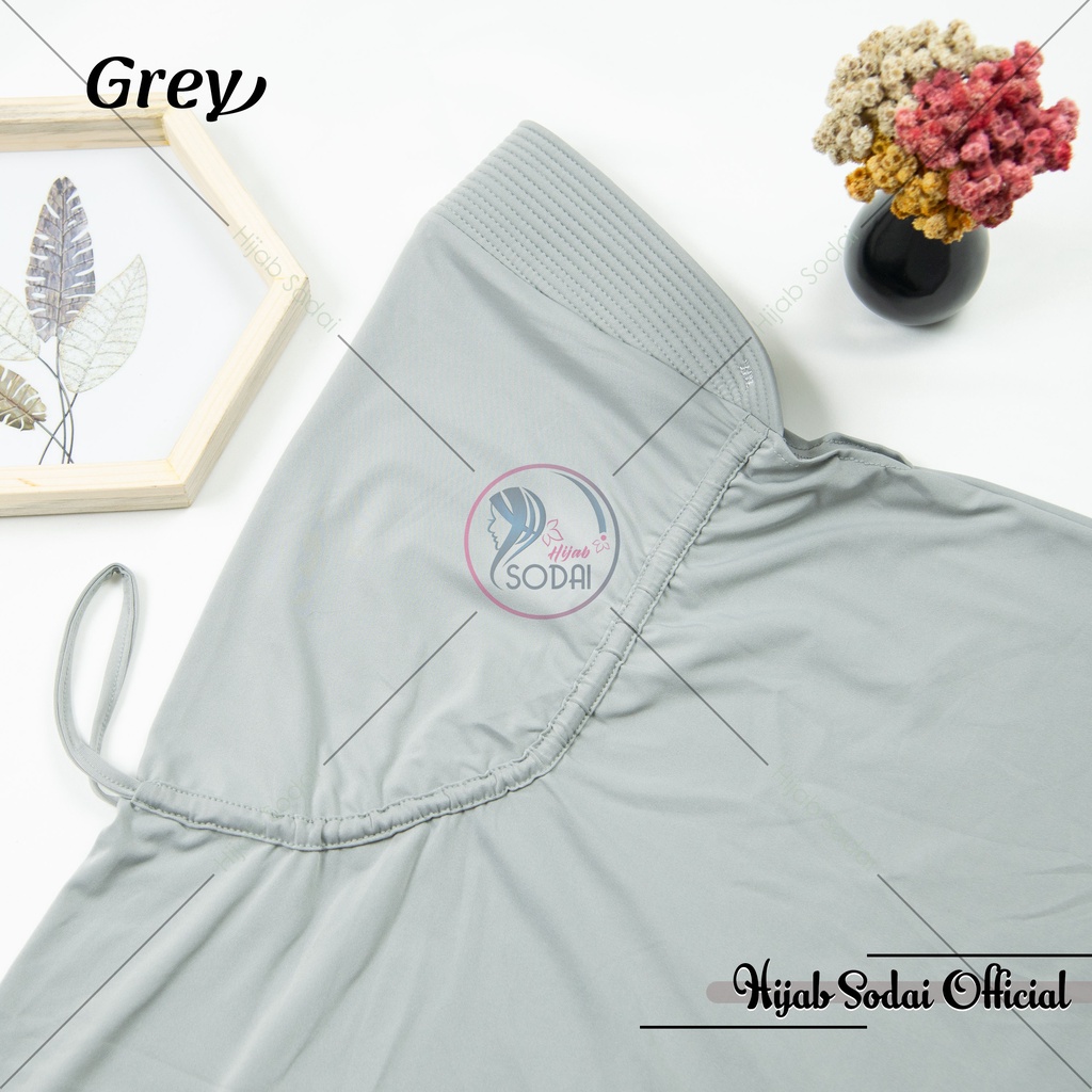 KHIMAR SERUT JOKOWI M | BERGO ADIBA UKURAN M-Grey