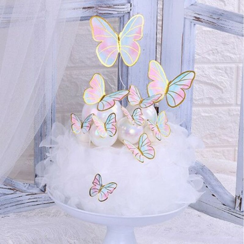 CAKE TOPPER 3D KUPU KUPU / CAKE TOPPER 3D / HIASAN KUE / CAKE TOPPER KUPU KUPU / CAKE TOPPER AKRILIK