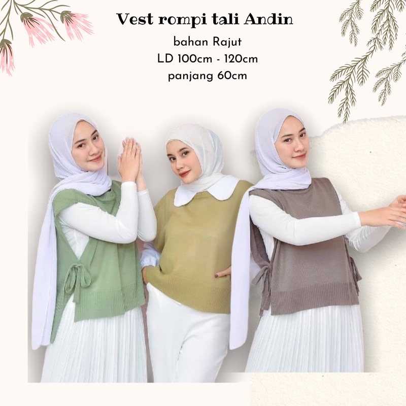 VEST ROMPI RAJUT TALI / VEST KNIT OUTHER / ROMPI TALI / VEST RAJUT