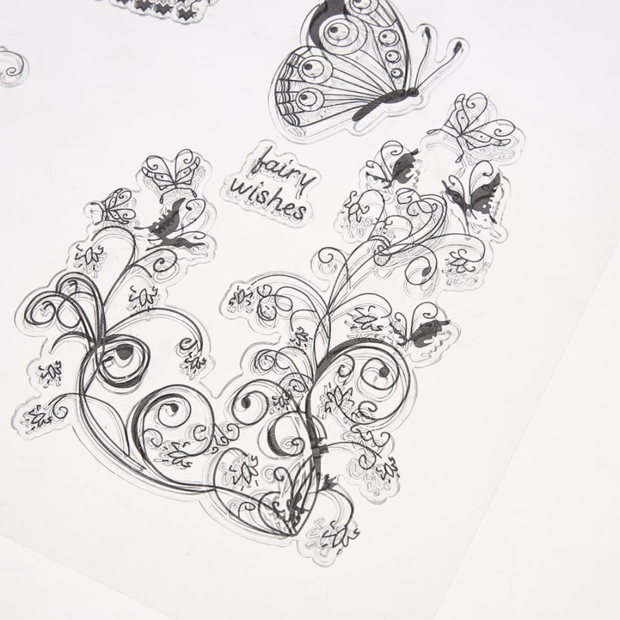 Clear Stamp (Stempel Transparan/Bening) - Fairy Wishes (30x21cm)