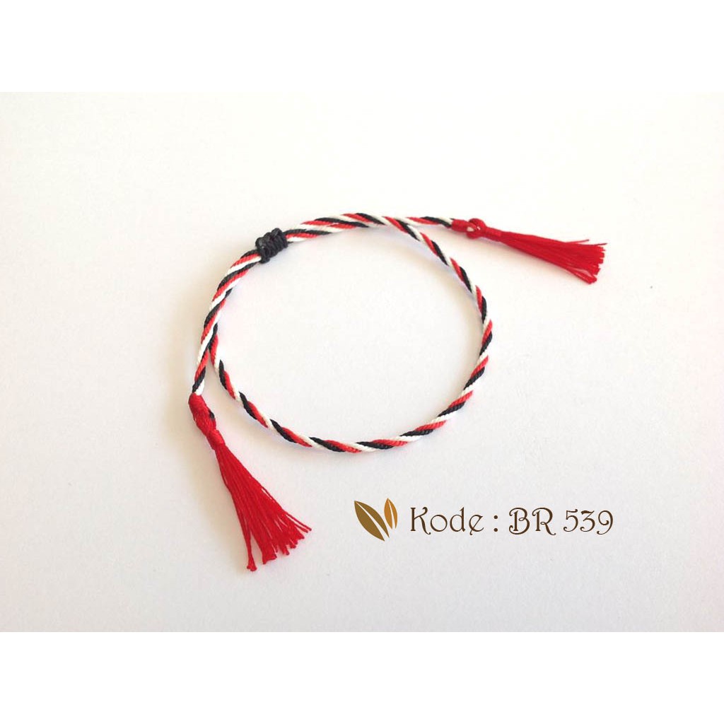 LJpassion Gelang Tridatu Tassel Merah