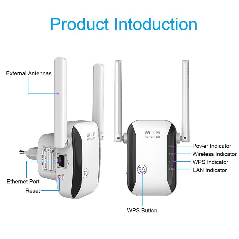 Wifi Repeater Antenna 300 mbps / Wifi Extender / Penguat sinyal Wifi