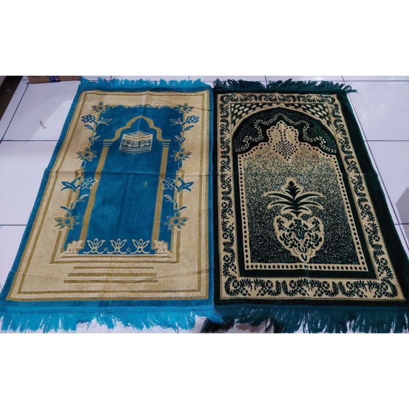 SAJADAH ALAS SHOLAT KUALITAS IMPORT FULL MOTIF UKURAN 70 x 110 cm