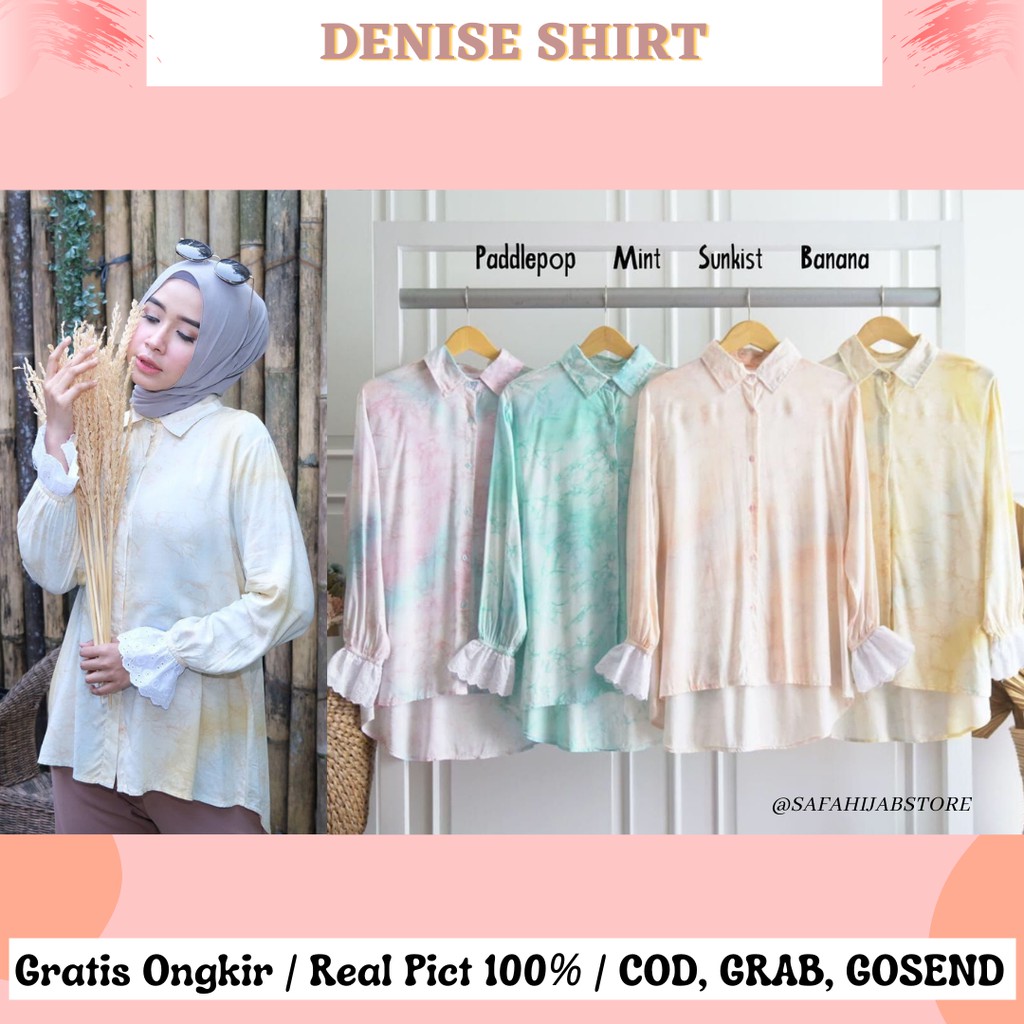 DENISE SHIRT / KEMEJA / BLOUSE / ATASAN