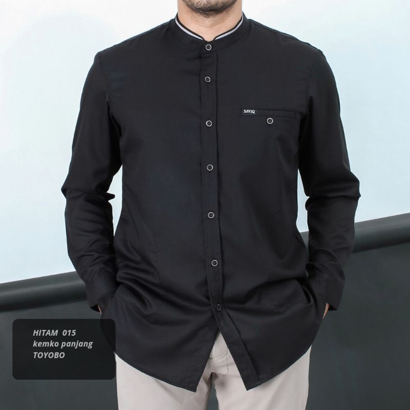 KOKO KURTA SAVIQ LENGAN PANJANG BAHAN TOYOBO WARNA PUTIH HITAM MOCCA ABU OLIVE M L XL