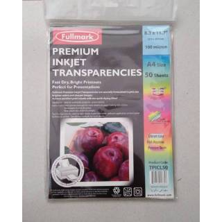 Transparencies - Fullmark Premium Inkjet Transparencies A4