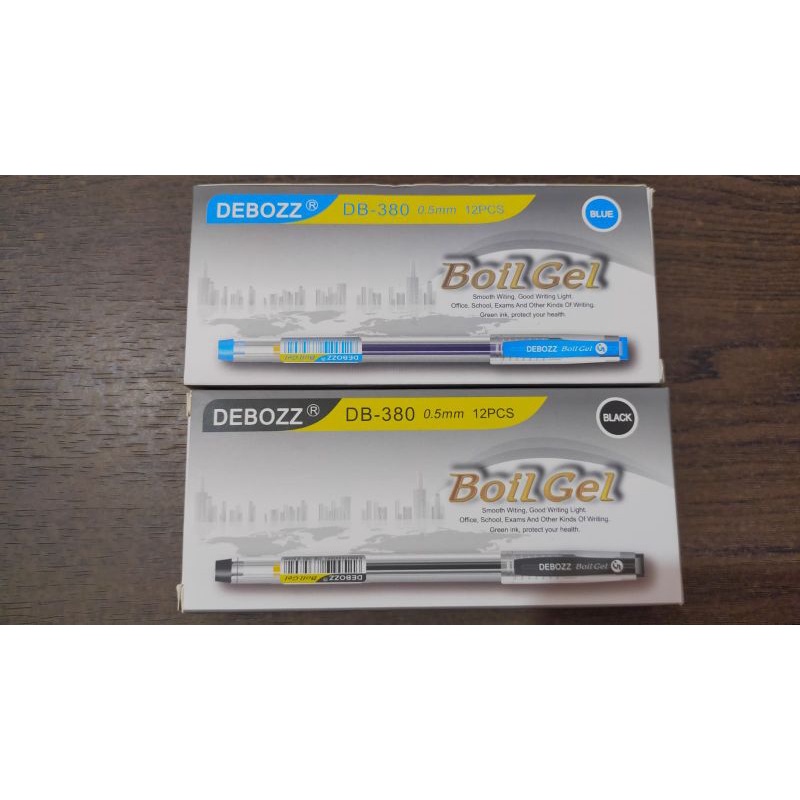 

Pena debozz Boil gell DB-380 0.5mm tinta hitam dan biru