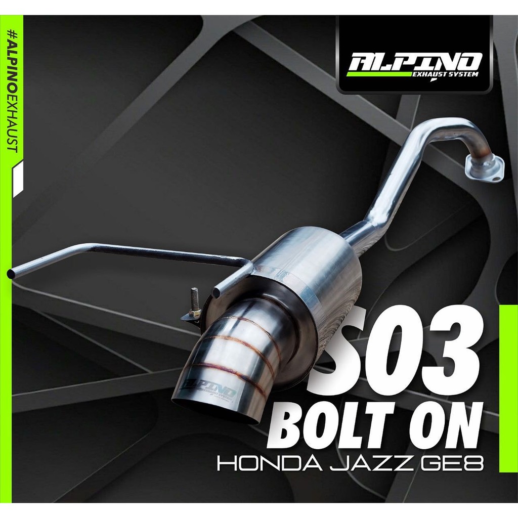 KNALPOT ALPINO S03 BOLT ON HONDA JAZZ RS GE8