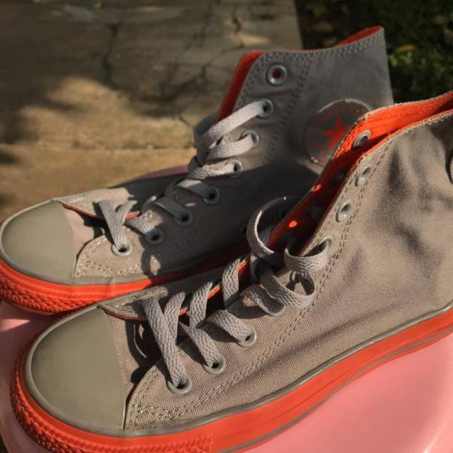 grey orange converse