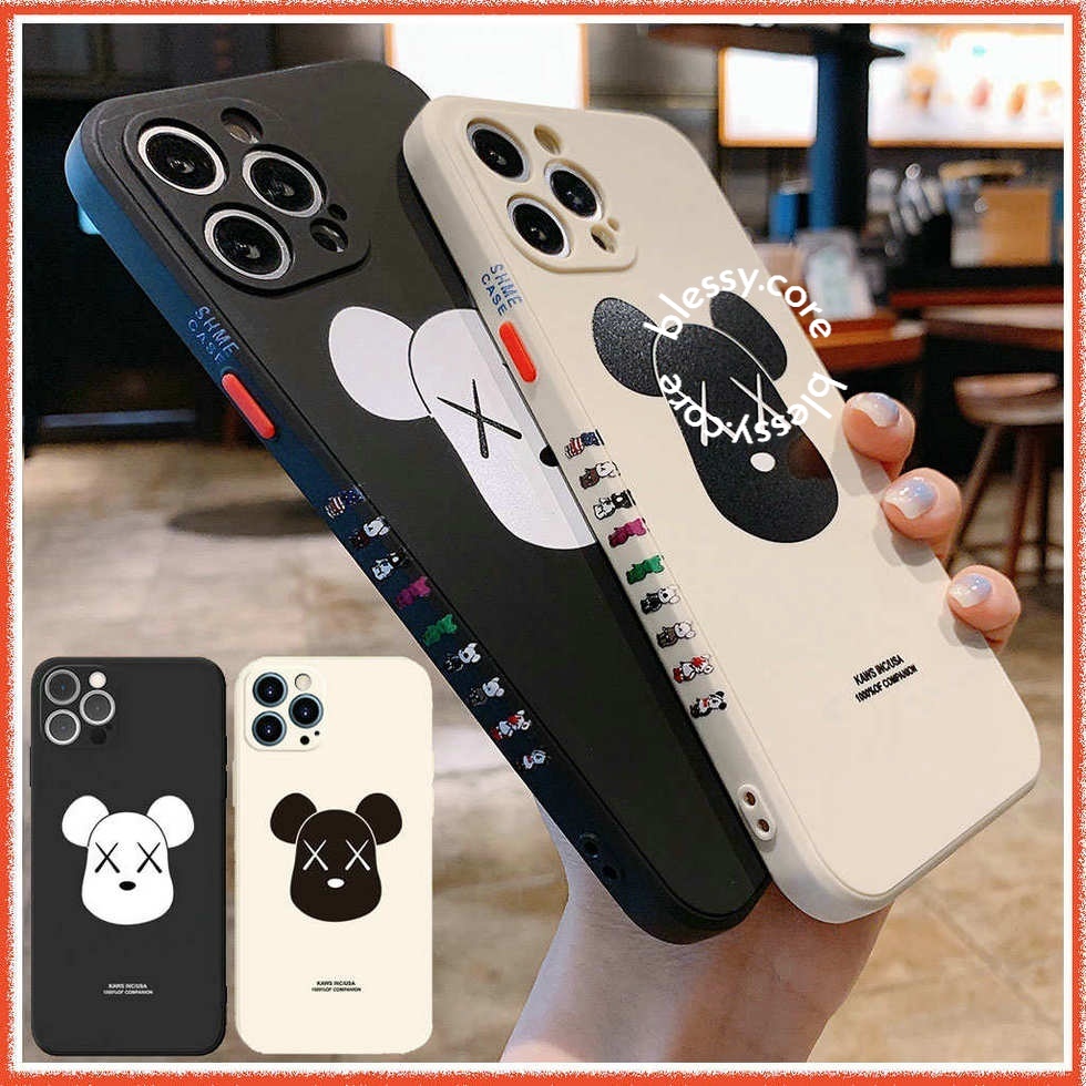 Cartoon KAWS Casing OPPO A55 A54 A15 A93 A5 A9 A31 A53 A33 A32 2020 Reno 6 5 4 Pro 2Z 2F A5s A3s A92 A72 A52 A95 A74 A35 F11 F9 Pro Side Stripe Casing Anime One Piece Silicone Soft Protective Cover