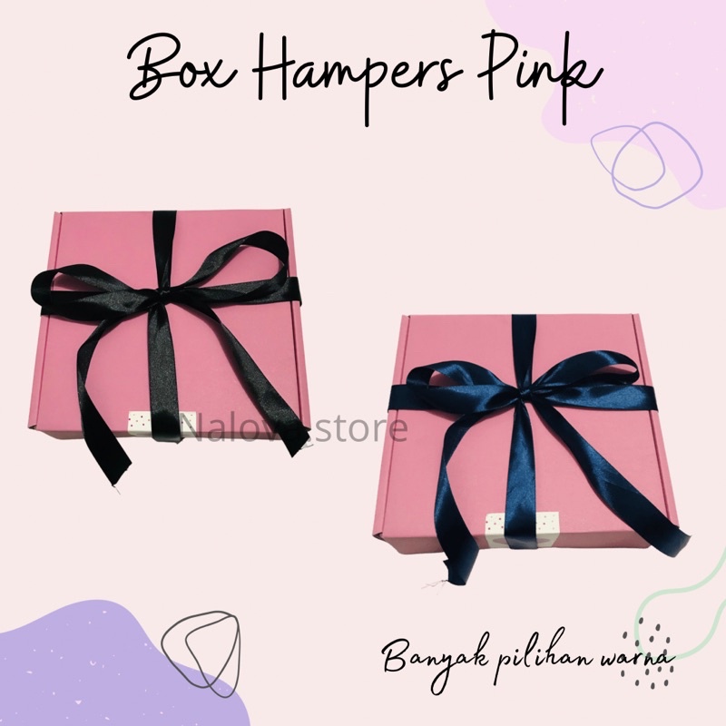 

(PINK) Box Hampers/ Box Hadiah/ Kotak Hadiah/ Box Lebaran/ Box Gift/ Box Natal