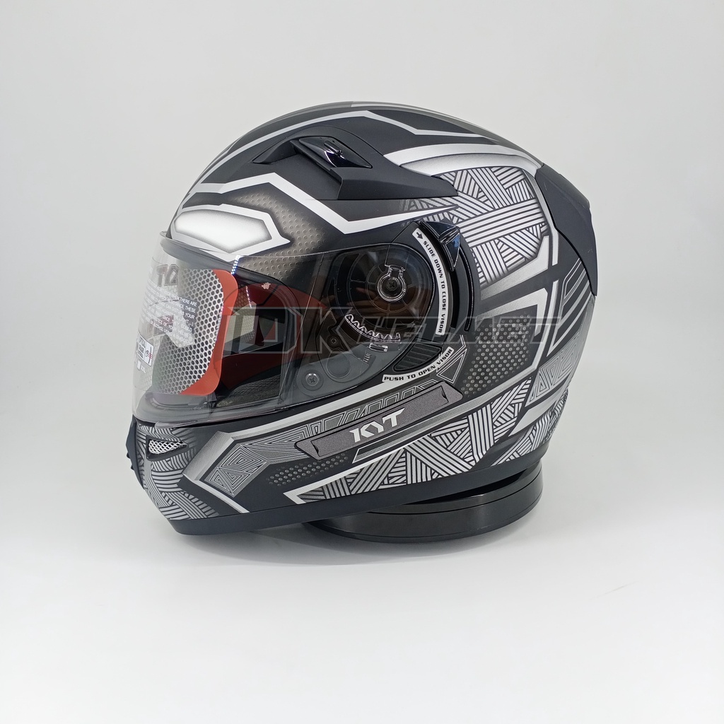 Helm Full Face KYT K2R K2 Rider Black Panther ED #1 Black Doft Silver Doff Marvel Edition