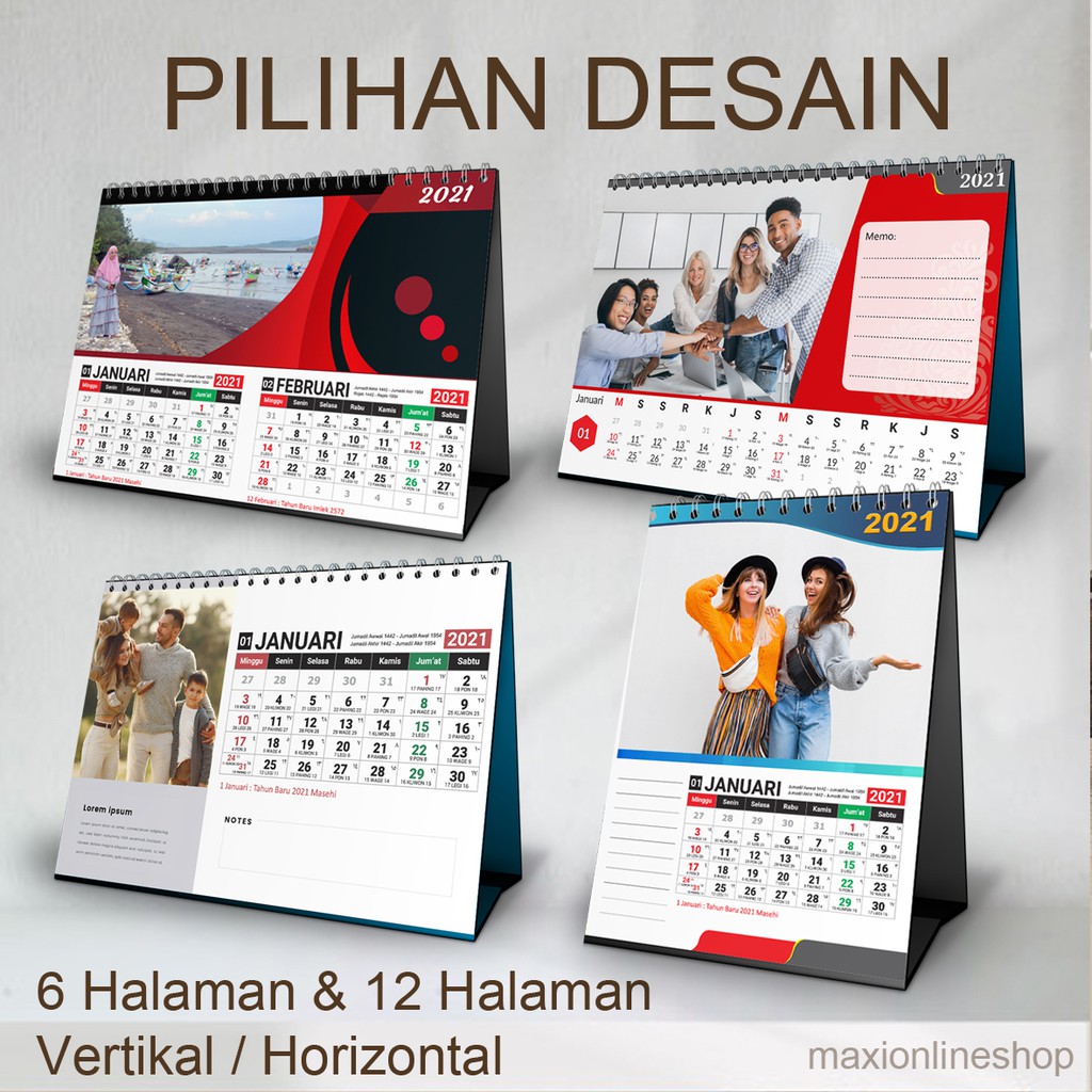 Template Kalender Meja 2023 Custom Foto Dan Warna Zot 