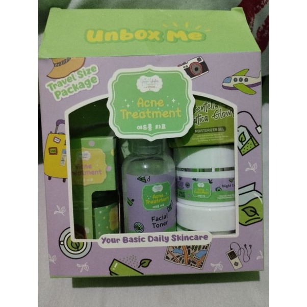 [preloved] yeppu-yeppu by kiyowo paket bundling skincare travel size + serum+moisturizer package BPO