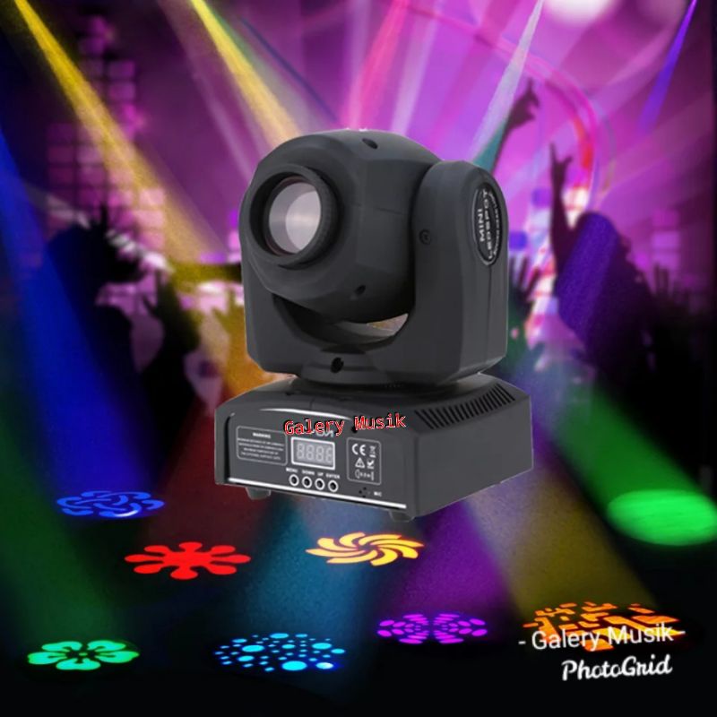 Mini moving Redsun Power 80w / moving head Beam Led spot power 80w Redsun Tempat Cocok Disco, DJ, Ni