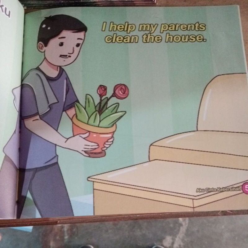 BUKU ANAK, BUKU SERI TEMATIK/ BUKU BLINGUAL19×19CM